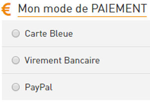 Mode de paiement