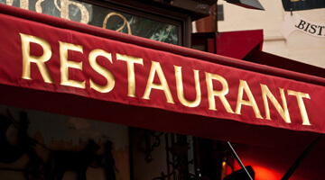 Devanture de restaurant