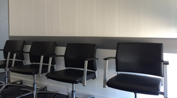 Protection des murs de salle d'attente