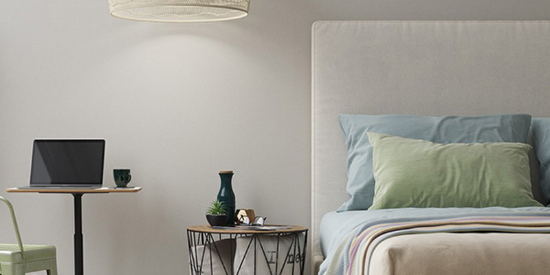 chambre moderne grise