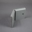 Angle externe pour Plinthe Polyéthylène Grise avec découpe pour U de sol