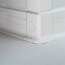 Angle externe plinthe PVC à lèvres souples en situation