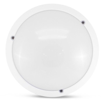 Plafonnier LED blanc diamètre 300 mm - 18W - 1600Lm - 4000K - IP65