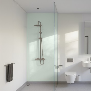 Panneau mural décoratif brillant jaune Altro Whiterock Vert Amande Ice Queen pour salle de bain
