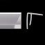 Baguette angle externe bleu ozone plan