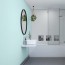 Panneau mural décoratif intérieur PVC Satiné Bleu Jade "Mint" Altro Whiterock Satins pour salle de bains 3