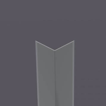 Corniere PVC 80 x 80 mm gris fonce (412)