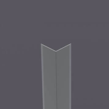 Corniere PVC 60 x 60 mm gris fonce