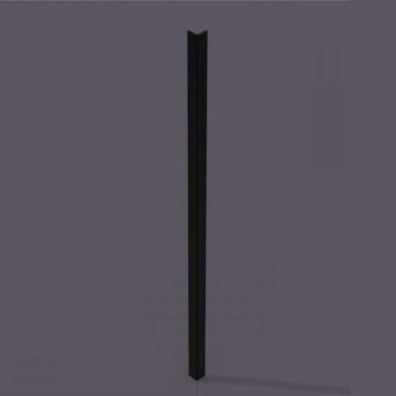 Cornière PVC 15 x 15 mm - épaisseur 2,2 mm - Noir
