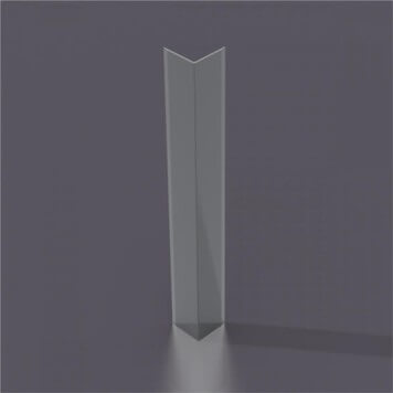 Corniere PVC 60mm x 60 mm gris fonce
