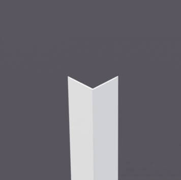 Corniere PVC 60 x 60 mm gris clair (584)