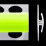 Profilé de jonction vert "key lime" brillant 2 parties pour panneaux muraux ALTRO de 2,5 mm d'épaisseur