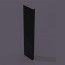 Corniere PVC 115 x 25mm - épaisseur 2,5 mm - Noir