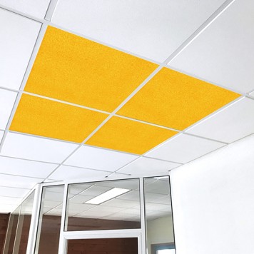 dalle acoustique jaune souffre