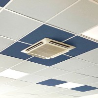 Faux plafond en dalles acoustiques outremer