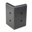 Angle externe pour lisse de protection murale PEHD noire