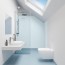 Panneau mural décoratif intérieur PVC Satiné Bleu "Breeze" Altro Whiterock Satins pour salle de bains 2