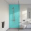 Panneau mural décoratif brillant jaune Altro Whiterock Bleu Givré Sheer Glass pour salle de bain