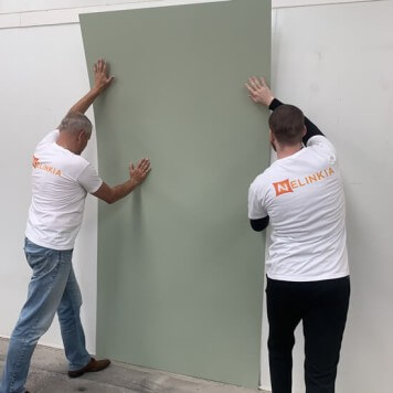 Plaque PVC vert olive 2.5 mm satinee pour renover vos murs souple