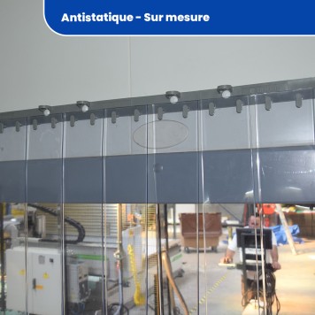 Rideau trafic intensif antistatique sur mesure 2