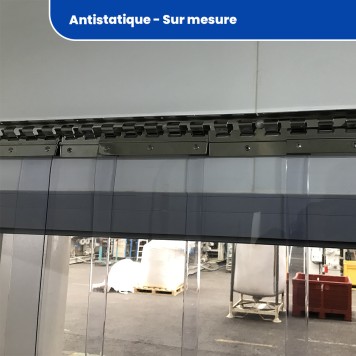 Rideau trafic intensif antistatique sur mesure 2