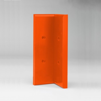 Angle interne pour lisse de protection murale Polyéthylène orange
