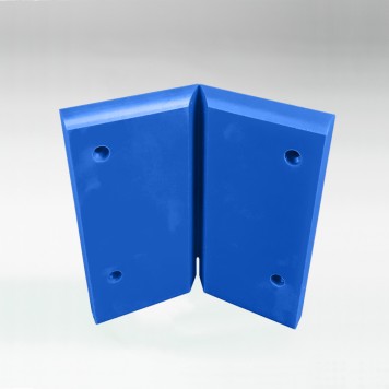 Angle interne pour plinthe Polyéthylène bleue