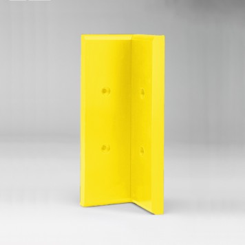 Angle interne pour lisse de protection murale Polyéthylène jaune