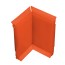 Angle interne pour plinthe Polyéthylène orange avec découpe pour U de sol