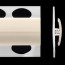 Profilé de jonction beige oyster 2 parties pour panneaux muraux ALTRO de 2,5 mm d'épaisseur