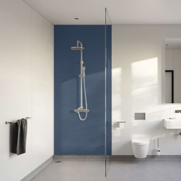 Panneau mural décoratif intérieur PVC Satiné Bleu "Twilight" Altro Whiterock Satins pour salle de bains