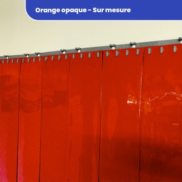 Rideau standard orange opaque sur mesure 2