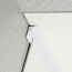 Congé d'angle interne blanc beige linen pour plaques PVC épaisseur 2-3 mm en situation
