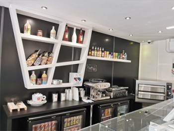 commerce restauration crée avec produits Nelinkia