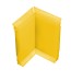 Angle interne pour plinthe Polyéthylène jaune avec découpe pour U de sol