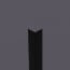 Corniere PVC noire 40x40 vue de dessus