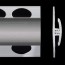 Profilé de jonction nickel 2 parties pour panneaux muraux ALTRO de 2,5 mm d'épaisseur
