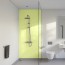 Panneau mural décoratif brillant jaune Altro Whiterock Vert Pistache Eau De Chic pour salle de bain