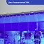 Rideau standard bleu transparent recouvrement 100% 2