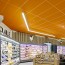 salle faux plafond ambre supermarché