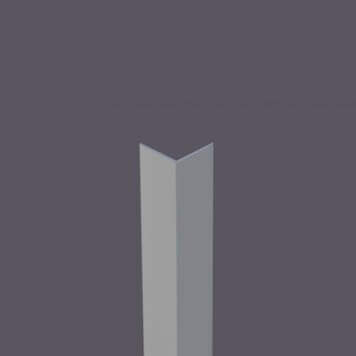 Corniere PVC gris metal 40 x 40 mm (589)