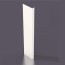 Corniere PVC 115 x 25 mm  - épaisseur 2,5 mm - Blanc 9010