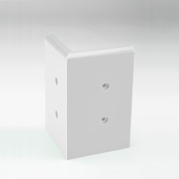 Angle externe pour Plinthe Polyéthylène blanche