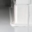 Angle externe blanc pour plinthe PVC à lèvres souples en situation vue de côté