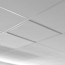 Plafonnier cadre LED 595x595 sur faux-plafond blanc