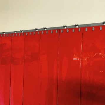 Rideau standard orange opaque recouvrement 100%