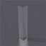 Corniere PVC 80 x 80 mm gris fonce