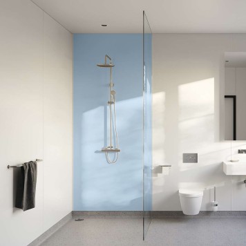 Panneau mural décoratif intérieur PVC Satiné Bleu "Flint" Altro Whiterock Satins pour salle de bain