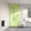 Panneau mural décoratif intérieur PVC Satiné Vert "Orchard" Altro Whiterock Satins pour salle de bains