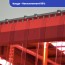 Rideau standard rouge transparent recouvrement 50% 2